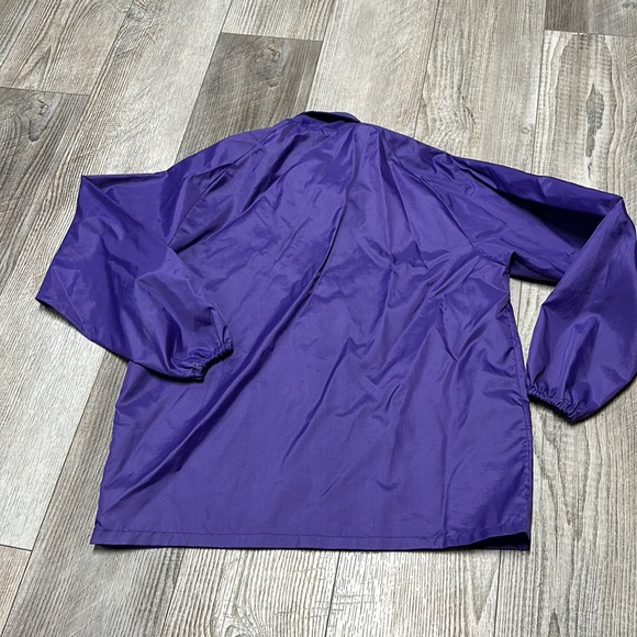 Vintage New Minnesota Vikings purple nylon coaches jacket coat NFL football - Picture 5 of 5